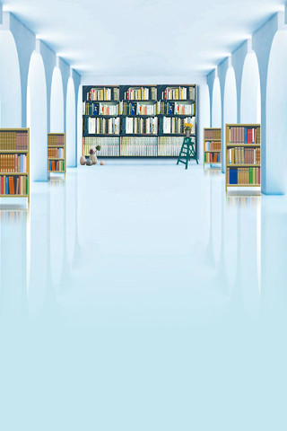  快乐阅读好书推荐海报背景读书会阅读学习书本 图书馆背景